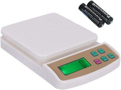 Siya Shine Digital Weighing Machine for Kitchen| Electronic Food Weight Scale Up-to 10 KG Weighing Scale(White, Brown)