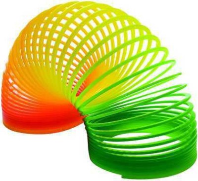 Basha mall Rainbow Magic Plastic Spring Toy 2 pcs set(Multicolor)