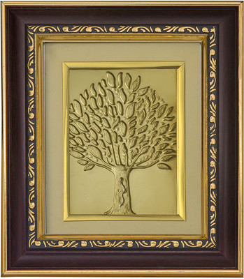 Pray Everyday Snake Climbing Tree Good Omen Gold Plated Gold Yantra(Pack of 1)
