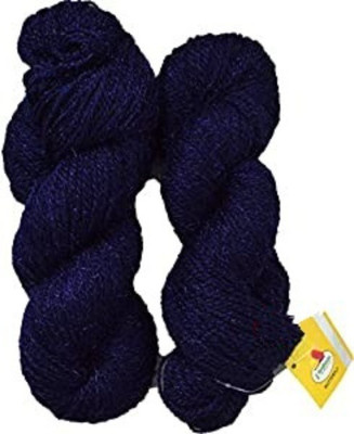 JEFFY Vardhman RABIT Excel Wool Hank Hand Knitting Wool/Art Craft Yarn, Navy 400g