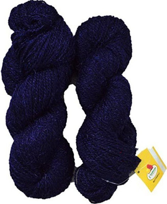 JEFFY Vardhman RABIT Excel Wool Hank Hand Knitting Wool/Art Craft Yarn, Navy 200g