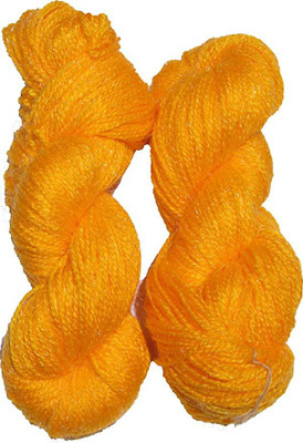 JEFFY Vardhman RABIT Excel Wool Hank Hand Knitting Wool/Art Craft Yarn Yellow 400g