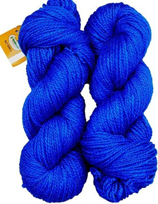 JEFFY Vardhman RABIT Excel Wool Hank Hand Knitting Wool/Art Craft Yarn BLUE 300G