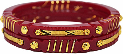 BOVZEN Plastic Gold-plated Shakha Pola(Pack of 2)