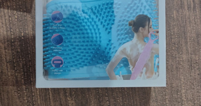 AVEU Body Back Scrubber, Double Side Silicon bath Belt for Shower