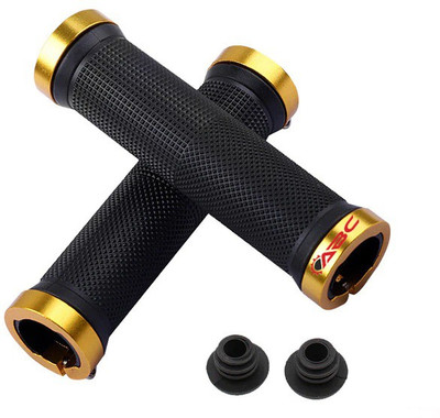 BYKING Premium Quality Cycling Lock-on Anti-slip Bicycle Handle Grips, Color- Golden Bicycle Handle Grip(130 mm)