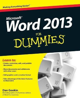 Word 2013 For Dummies(English, Paperback, Gookin Dan)