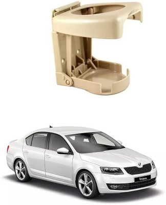 SPREADX Stylish Car Glass/ Cup/ Bottle Holder 1pcs Beige Colour for Skoda Octavia Car Bottle Holder(Plastic)