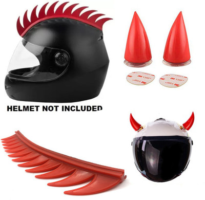 BR TrendZ Helmet Mohawk for Bike(Red)