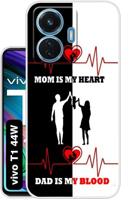 Case Club Back Cover for vivo t1 44w(Multicolor, Grip Case, Silicon, Pack of: 1)