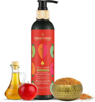 Manestream Fenucleanse Apple Cider Vinegar Anti Dandruff Conditioner for Dry, Itchy Scalp(250 ml)