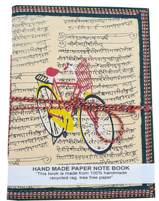 Ekam Art Bicycle Print Regular Diary No 88 Pages(Cream)