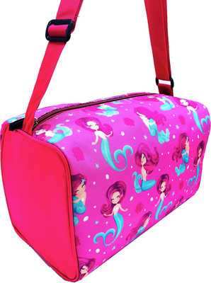Echo Boomers Exclusive Pink Mermaid Printed Gym Square Travel Duffle Bags Gym Duffel Bag