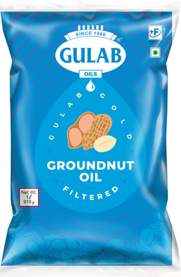 Gulab Gold Groundnut Oil Pouch(1 L)