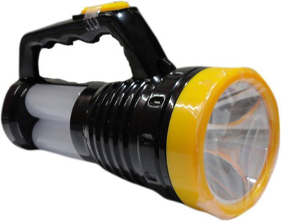 GLOWISH RECHARGEABLE PORTABLE BRIGHT LED NIGHT LIGHT HAND TORCH WITH BIG LED AND DOUBLE SIDE TUBE INCLUDING SOLAR CHARGING 12 hrs Torch Emergency Light(White)