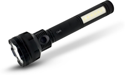 awza 50 Watt Rechargeable 3 Mode Torch Light Long Range Upto 1KM Battery Backup 8 hrs Torch Emergency Light(Black)