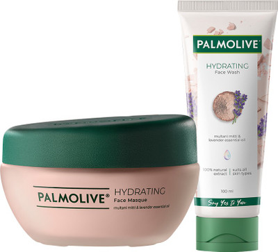 PALMOLIVE Hydrating Gel Face Wash 100ml & Hydrating Masque 100ml (2 Items in the set)