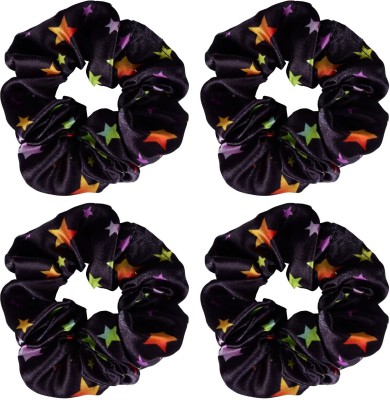 NNR PRINTED SATIN SILK HAIR SCRUNCHIES Rubber Band(Multicolor)