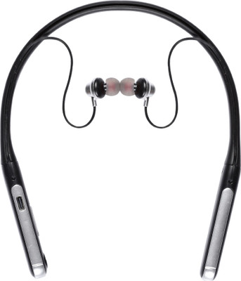 Xsquare Ready to Move Wireless Neckband with Mic Bluetooth Headset and Memory Card Slot Bluetooth(Sliver and Black, In the Ear)
