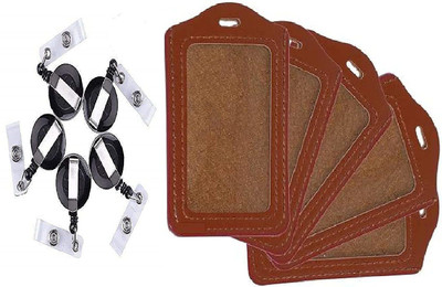 Dotpot PTFE (Non-stick) ID Badge Holder, ID Badge Reel(Pack of 5)