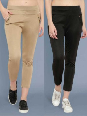 GRX Beige, Black Jegging(Solid)