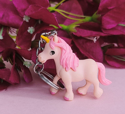 Tera13 Unicorn Multi Color Keychain Key Ring for Girls Unicorn with Wings Flying Key Chain