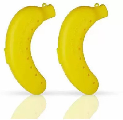 rushabh collections Fancy Plastic Banana Case - 2 Pieces 2 Containers Lunch Box(200 ml)