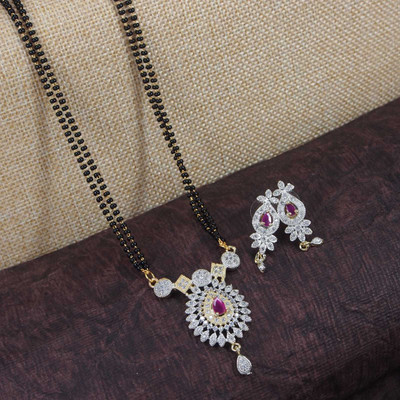 Gargish Fashion Brass Gold-plated Multicolor Jewellery Set(Pack of 1)