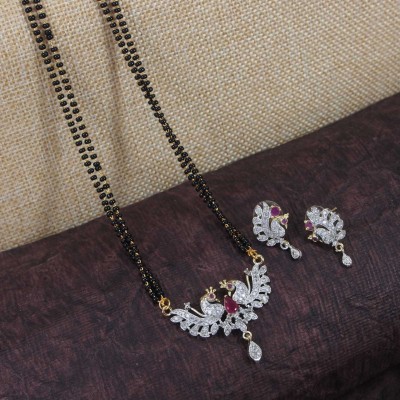 Gargish Fashion Brass Gold-plated Black, Silver, Pink Jewellery Set(Pack of 1)