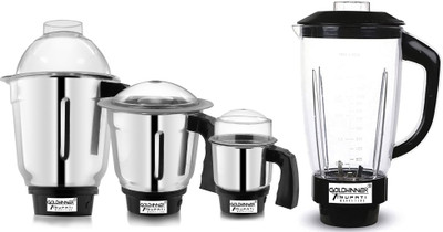 Goldwinner Heavy Juicer Jar WO, Dry, Liquid and Chutney Jar for Mixer Grinder Set of 4 Mixer Juicer Jar(1500 ml)