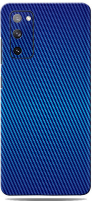 BUGGU Blue Carbon Fiber For Samsung Galaxy S20 FE 5G Skin Guard, Samsung S20 FE 5G Mobile Skin(Blue Carbon Fiber Skin With High Matte Finish.)