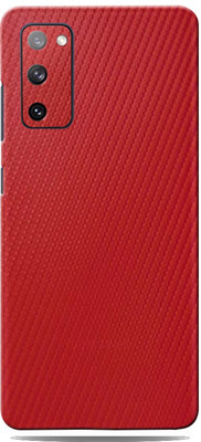 BUGGU Red Carbon Fiber For Samsung Galaxy S20 FE 5G Skin Guard, Samsung S20 FE 5G Mobile Skin(Red Carbon Fiber Skin With High Matte Finish.)