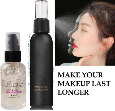 GFSU oil free primer long lasting with matte finish makeup setting spray Primer  - 150 ml(TRANSPARENT)