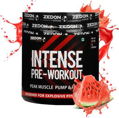 Zedon Nutrition Intense Pre Workout | Energy & Performance | 225 Gms BCAA