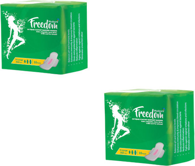 Modicare Freedom Comfort Sanitary Napkin X-Large-312mm-Pack of 2 Sanitary Pad(Pack of 2)