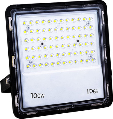 GadgetsSTS Lens Flood light extra life 100 Watt LED light pack of 1 (2 YEARS WARRANTY) Flood Light Outdoor Lamp(White)
