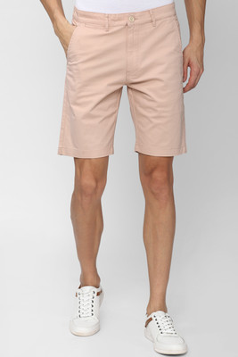 PETER ENGLAND Solid Men Pink Regular Shorts