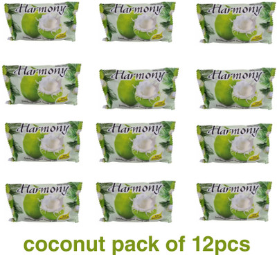 Harmony Coconut water soap pack of 12pcs(12 x 75 g)