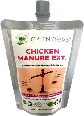 Green Dews CHICKEN MANURE EXTRACT LIQUID FERTILIZER ENRICHED BY NEEM SEAWEED Manure(0.25 L, Liquid)