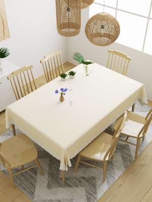 Casanest Printed 8 Seater Table Cover(Beige, PVC)