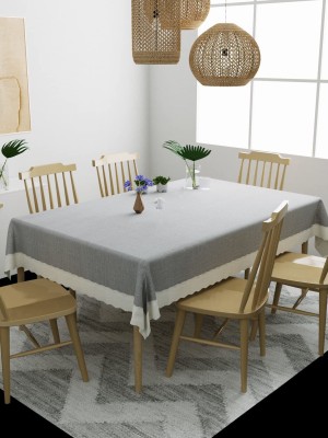 Casanest Printed 12 Seater Table Cover(Grey, PVC)