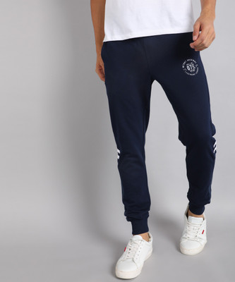 METRONAUT Colorblock Men Dark Blue Track Pants
