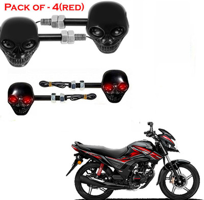 RawatZ Side LED Indicator Light for Honda Universal For Bike(Red)