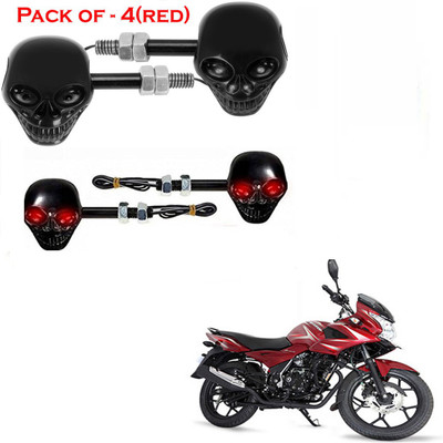 RawatZ Side LED Indicator Light for Bajaj Universal For Bike(Red)