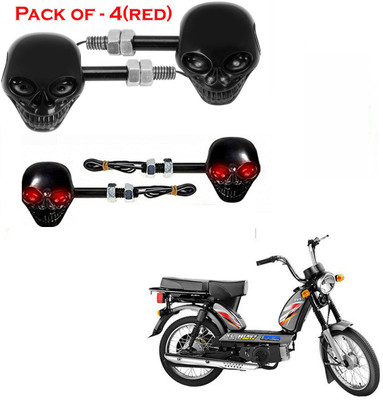 RawatZ Side LED Indicator Light for TVS Universal For Bike(Red)