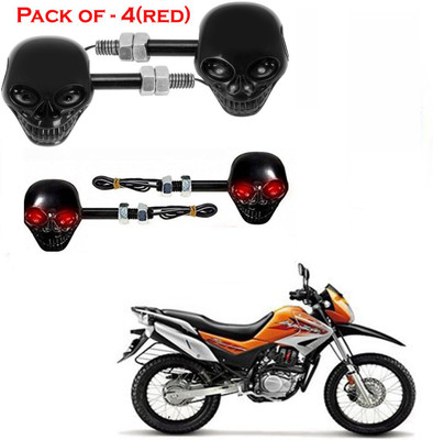 RawatZ Side LED Indicator Light for Hero Universal For Bike(Red)