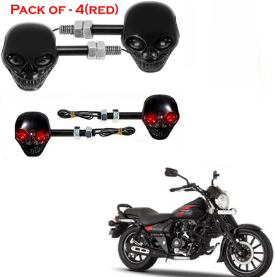 RawatZ Side LED Indicator Light for Bajaj Avenger(Red)