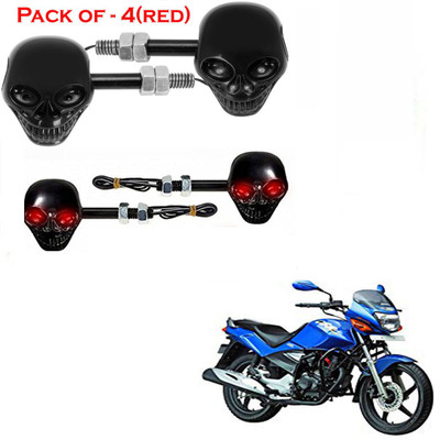 RawatZ Side LED Indicator Light for Hero Universal For Bike(Red)