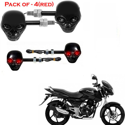 RawatZ Side LED Indicator Light for Bajaj Universal For Bike(Red)