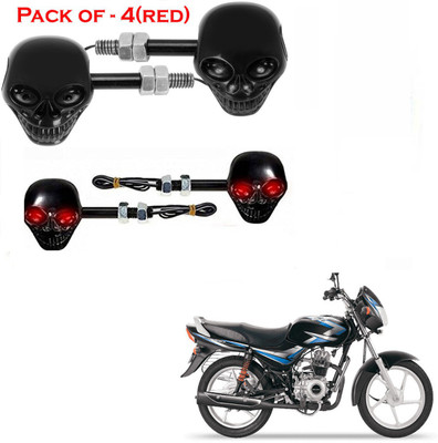 RawatZ Side LED Indicator Light for Bajaj CT 100(Red)